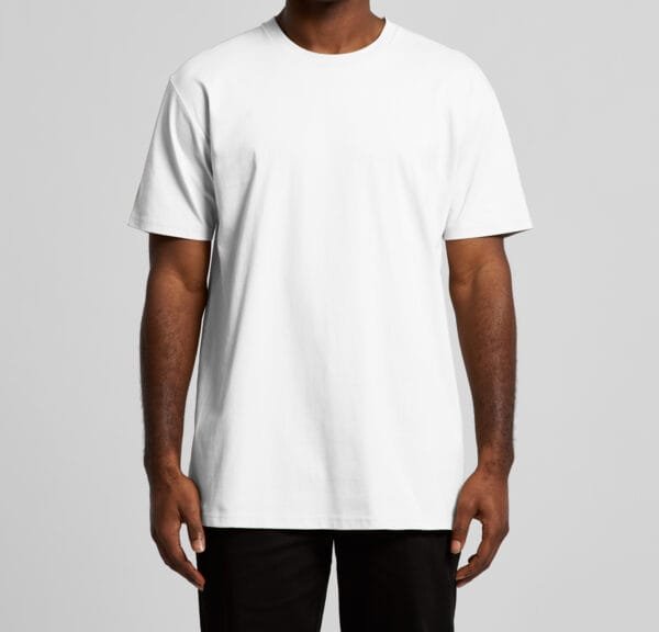 Men's Crew Neck T-Shirt- White - Image 2