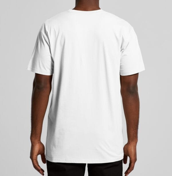 Men's Crew Neck T-Shirt- White - Image 3