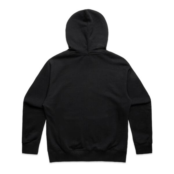 Men's Zipped Hoodie Jacket- Pitch Black - Image 2