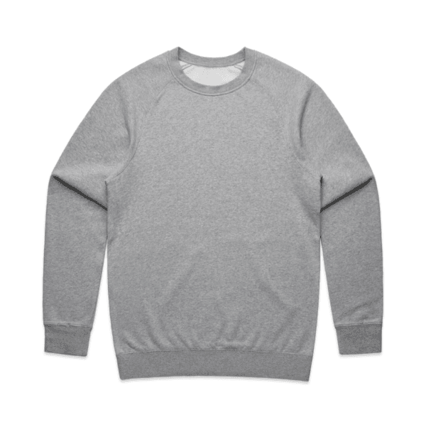 Men's Raglan Sweatshirt- Melange Grey - Image 2